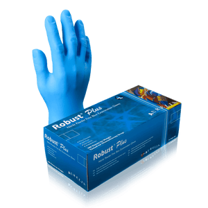 Aurelia Rubost Plus Nitrile Exam Gloves, Latex Free, Micro Texture - 10bx/Case | SurgiMac Dental Supply