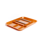 B-Lok Divided Tray, Size B (Ritter) - White, Plastic, 13-3/8" x 9-5/8" x 7/8" | SurgiMac Dental Supply