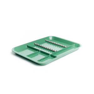 B-Lok Divided Tray, Size B (Ritter) - White, Plastic, 13-3/8" x 9-5/8" x 7/8" | SurgiMac Dental Supply