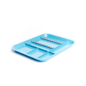 B-Lok Divided Tray, Size B (Ritter) - White, Plastic, 13-3/8" x 9-5/8" x 7/8" | SurgiMac Dental Supply