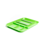 B-Lok Divided Tray, Size B (Ritter) - White, Plastic, 13-3/8" x 9-5/8" x 7/8" | SurgiMac Dental Supply
