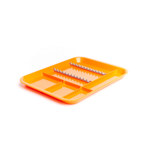 B-Lok Divided Tray, Size B (Ritter) - White, Plastic, 13-3/8" x 9-5/8" x 7/8" | SurgiMac Dental Supply