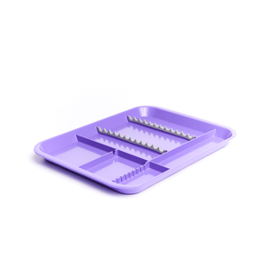 B-Lok Divided Tray, Size B (Ritter) - White, Plastic, 13-3/8" x 9-5/8" x 7/8" | SurgiMac Dental Supply