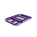 B-Lok Divided Tray, Size B (Ritter) - White, Plastic, 13-3/8" x 9-5/8" x 7/8" | SurgiMac Dental Supply