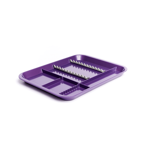 B-Lok Divided Tray, Size B (Ritter) - White, Plastic, 13-3/8" x 9-5/8" x 7/8" | SurgiMac Dental Supply