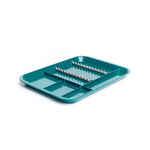 B-Lok Divided Tray, Size B (Ritter) - White, Plastic, 13-3/8" x 9-5/8" x 7/8" | SurgiMac Dental Supply