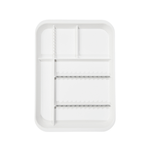 B-Lok Divided Tray, Size B (Ritter) - White, Plastic, 13-3/8" x 9-5/8" x 7/8" | SurgiMac Dental Supply