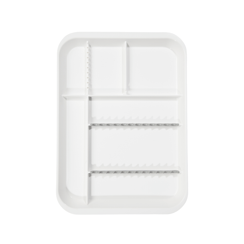 B-Lok Divided Tray, Size B (Ritter) - White, Plastic, 13-3/8