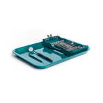 B-Lok Set-Up Tray Flat Size B (Ritter), Midnight Blue, 13-3/8" x 9-5/8" x 7/8" | SurgiMac Dental Supply