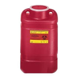 BD Sharps Collector X-Large 19.7 Qt. (5 Gal.) Open Top Red - Safe Infectious Waste Disposal | SurgiMac Dental Supply