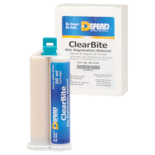 ClearBite. Unflavored. 2x50 mL cartridges + 6 pink mixing tips/pk BR-9200