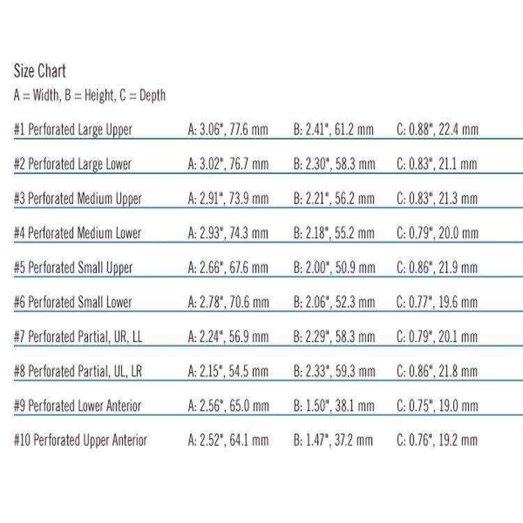 BoTraysÂ® Disposable Impression Trays 12/bag | SurgiMac Dental Supply