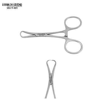 SurgiMac 3.25" Backhaus Towel Clamp, Stainless Steel, Pro Series, 1/Pk