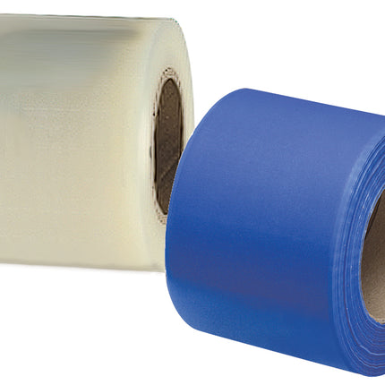 Barrier Film w/ Non-Stick Edge, Blue, 4" x 6" Sheets, 1200/Roll In Dispenser Box