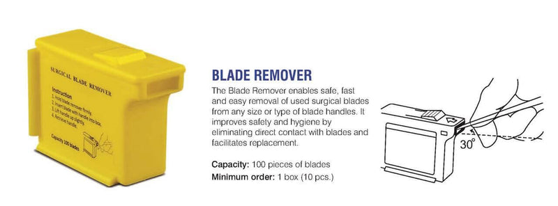 SurgiMac Scalpel Blade Remover, Handheld Disposable Sharps Container, 100/Pk | SurgiMac Dental Supply