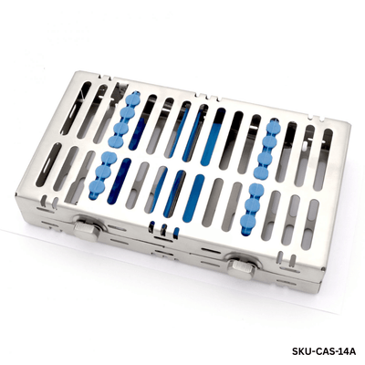SurgiMac 14 Pcs Instruments Cassette, Stainless Steel, Air Series, 1/Pk