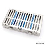 SurgiMac 14 Pcs Instruments Cassette, Stainless Steel, Air Series, 1/Pk | SurgiMac Dental Supply