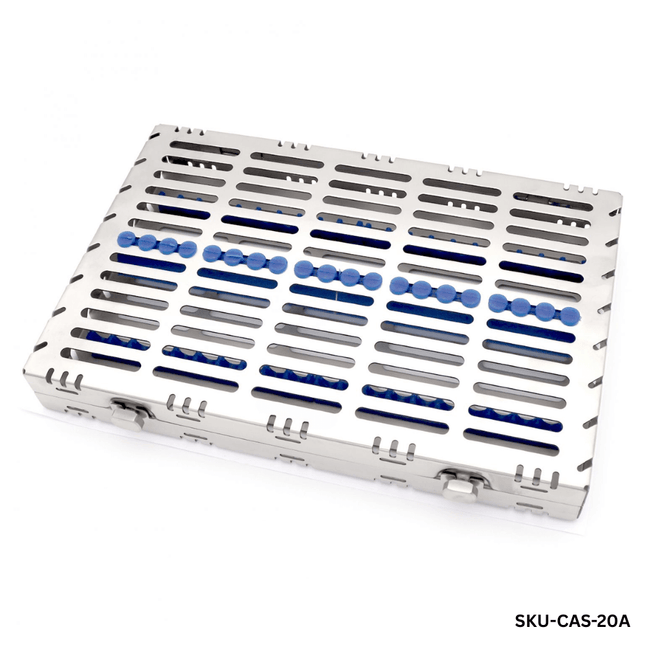 SurgiMac 20 Pcs Instruments Cassette, Stainless Steel, Air Series, 1/Pk | SurgiMac Dental Supply