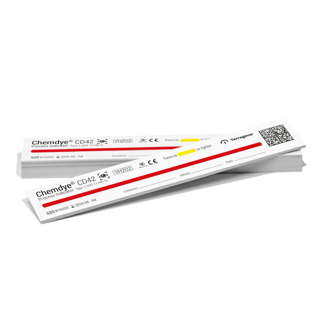 Terragene | Process indicator strip, Type 1 For Plasma or Vaporized Hydrogen Peroxide | CD42