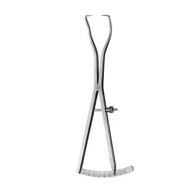 Hu-Friedy 40mm Weiss Modified Curved Bone Caliper | SurgiMac Dental Supply