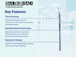 SurgiMac CP-12 Probe, Single-Ended, Stainless Steel, Eco Series, 1/Pk | SurgiMac Dental Supply