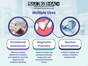 SurgiMac CP-12 Probe, Single-Ended, Stainless Steel, Eco Series, 1/Pk | SurgiMac Dental Supply