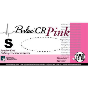 Innovative Healthcare Pulse CR Chloroprene Exam Gloves, Small, 200/Bx, Powder-Free, Textured, Pink