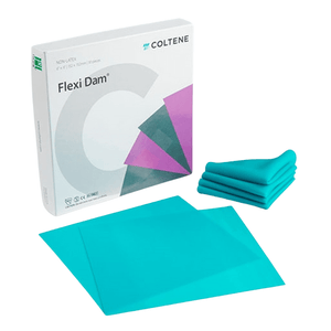 Hygenic Flexi 6" x 6" Flexi Medium gauge Green Unscented Non-Latex Dental Dam | SurgiMac Dental Supply