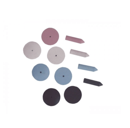 Silicone Wheel Square Edge/Knife Edge and Silicone Points , 100/Pkg | SurgiMac Dental Supply
