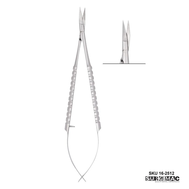 SurgiMac | SurgiMac 6.25" Castroviejo Micro Surgery Scissor, Curved, Stainless Steel, Air Series, 1/Pk | 16-2512