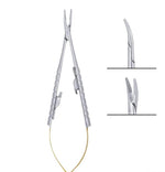 SurgiMac 5.5" Castroviejo Needle Holder TC, Curved, Stainless Steel, Air Series, 1/Pk | SurgiMac Dental Supply