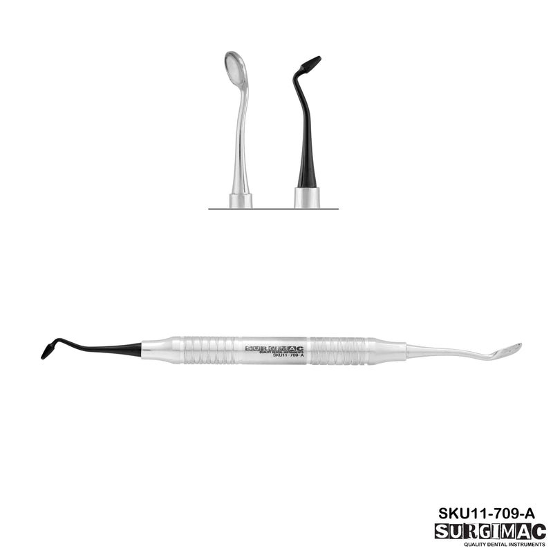 SurgiMac Bone Scoop/Plugger with Black (TiN) Coating, Bone Grafting Instruments, Stainless Steel, Air Series, 1/Pk | SurgiMac Dental Supply