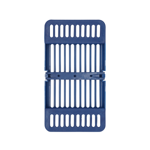 Compact Cassette Blue 4" x 7" x 5/8", Multi-Instrument Sterilization, Holds 8 | SurgiMac Dental Supply