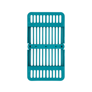 Compact Cassette Blue 4" x 7" x 5/8", Multi-Instrument Sterilization, Holds 8 | SurgiMac Dental Supply