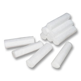 Cotton Rolls, #2, Medium, 1.5" x .375", 2000/bx