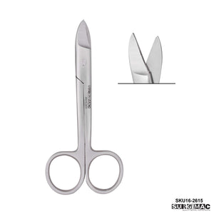 SurgiMac 4.25" Curved Crown & Collar Scissors, Stainless Steel, Air Series, 1/Pk 16-2615