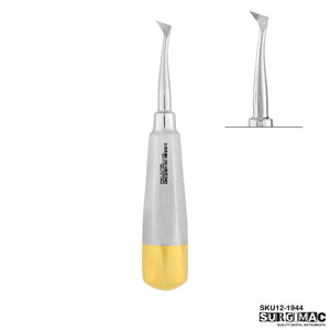 SurgiMac #44 Cryer Elevator, Left, Small, Gold Tips, Stainless Steel, Air Series, 1/pk | SurgiMac Dental Supply