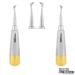 Cryer #44 and #45 Root Elevators, Gold - Set of Left & Right, Stainless Steel, Air Series 12-1943 and 12-1944