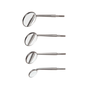 Crystal HD Mouth Mirror Head - #4 (22mm dia.) Cone Socket Stainless Steel | SurgiMac Dental Supply