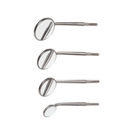 Crystal HD Mouth Mirror Head - #5 (24mm dia.) Cone Socket Stainless Steel | SurgiMac Dental Supply