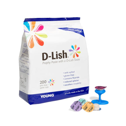 Young D-Lish, Assorted, Coarse, Grit, Prophy Paste, 200/bg