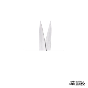 Iris Scissors 4.5", Straight Iris Scissors with Tungsten Carbide Tips, Gold Handles, Stainless Steel, Air Series, 1/Pk MS-001