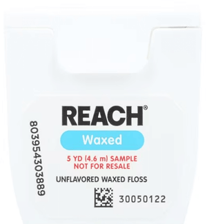 REACH Dental Floss, Waxed, Trial Size, 5 yds, 144/cs | SurgiMac Dental Supply