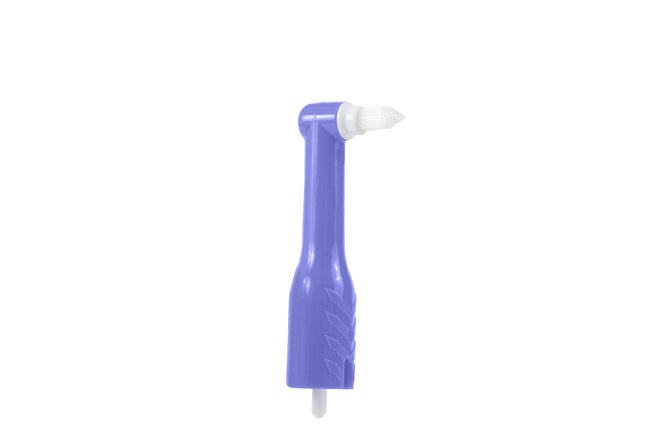 DentiCare™ Swivel Antisplatter DPA, White, Tapered Brush, Prophy Angles, 100/BX | SurgiMac Dental Supply