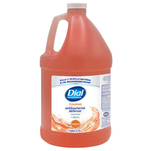 Dial Antibacterial Foaming Hand Wash Refill, Plus Aloe, Original Scent, 1 gal, 4/Carton | SurgiMac Dental Supply