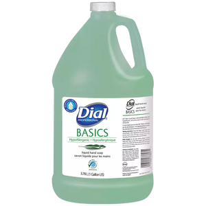 Dial Professional Basics Hypoallergenic Liquid Hand Soap, 1 Gallon Refill (Pack of 4) | SurgiMac Dental Supply