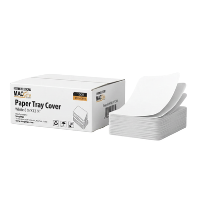 SurgiMac 8-1/2" x 12-1/4" Ritter "B" Paper Tray Cover, MacSafe, 1000/Box