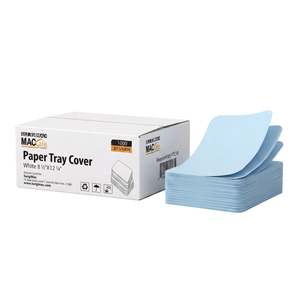 SurgiMac 8-1/2" x 12-1/4" Ritter "B" Paper Tray Cover, MacSafe, 1000/Box