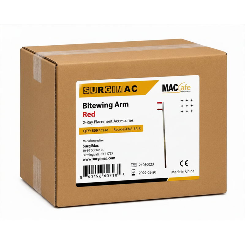 SurgiMac X-Ray Positioning Arm, Posterior, Red Prongs, MacSafe, 1/Pk, 500pk/Case
