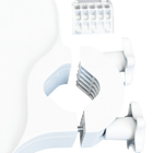 E-Z Access WHITE Shelf Adapter for Smaller Post, Adapts to Post 1-3/4